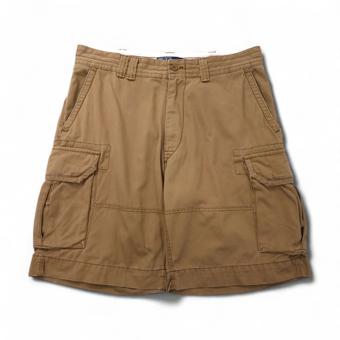 Polo by Ralph Lauren 90年代 ポロチノ バギー ショート カーゴパンツ ハーフパンツ L ベージュ コットン 膝下丈