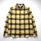 THE NORTH FACE Thermolite Flannel Shirt, Size L, Yellow Check, Chest Pocket, NR61406