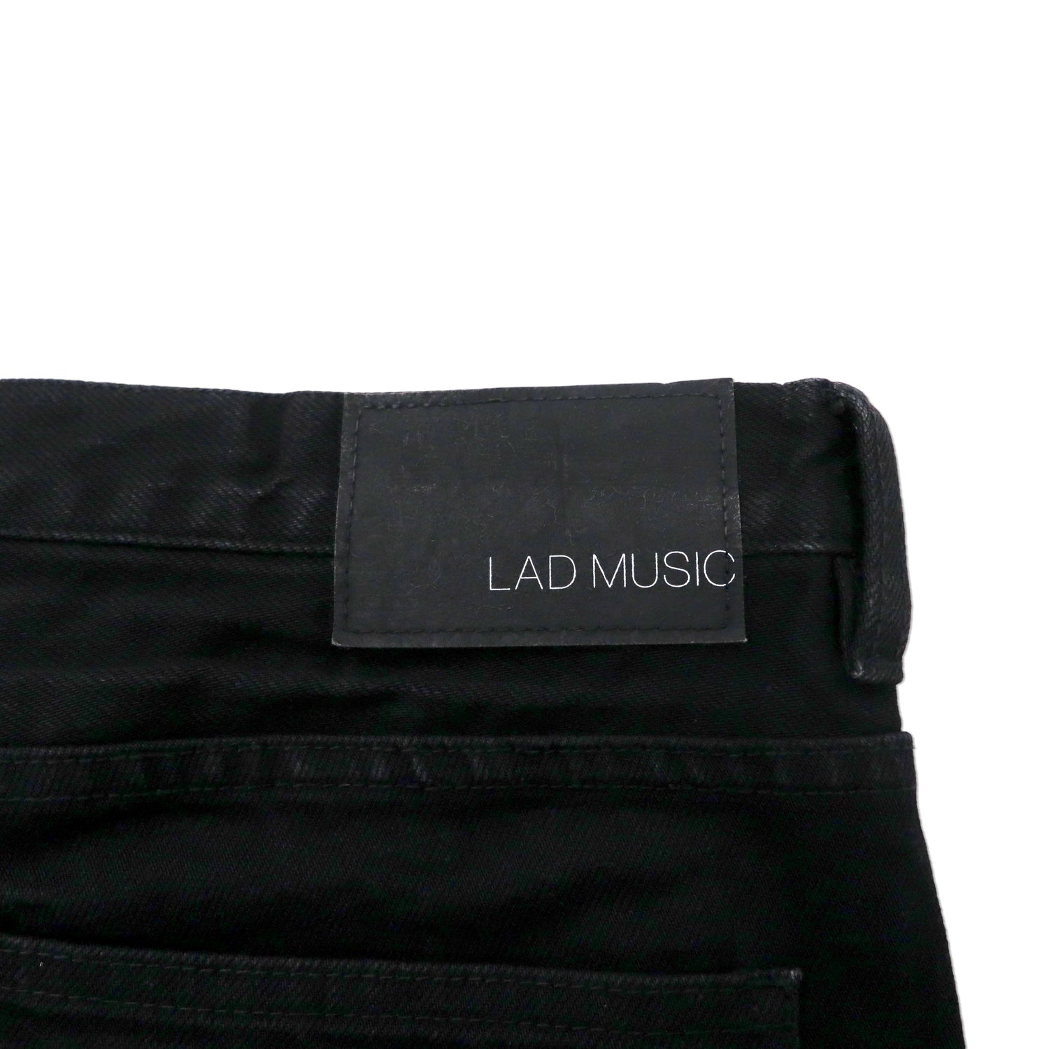 LAD MUSICIAN Slim Denim PANTS 44 Black Cotton 2314-503 Japan MADE