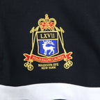 Polo by Ralph Lauren Rugby Shirt, Medium, Black, Cotton, Embroidered Emblem Logo