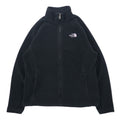 日本然リトテ-古着オンライン-THE NORTH FACE フルジップ フリースジャケット M ブラック ポリエステル ワンポイントロゴ刺繍-THE NORTH FACE full zip fleece jacket M black polyester one point logo embroidery