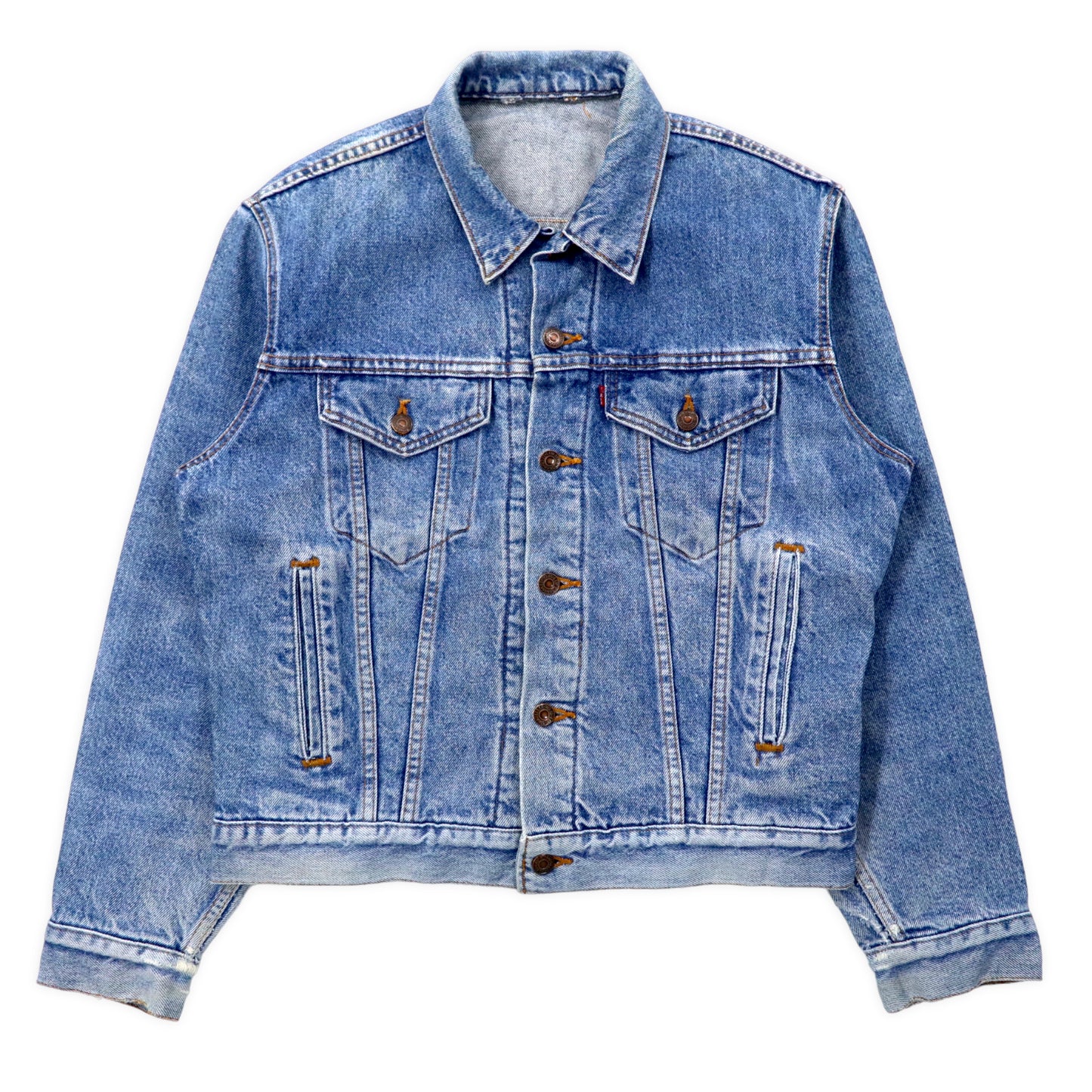 Levi's USA製 70年代 4th デニムジャケット Gジャン M ブルー アイスウォッシュ ボタン裏527 70505