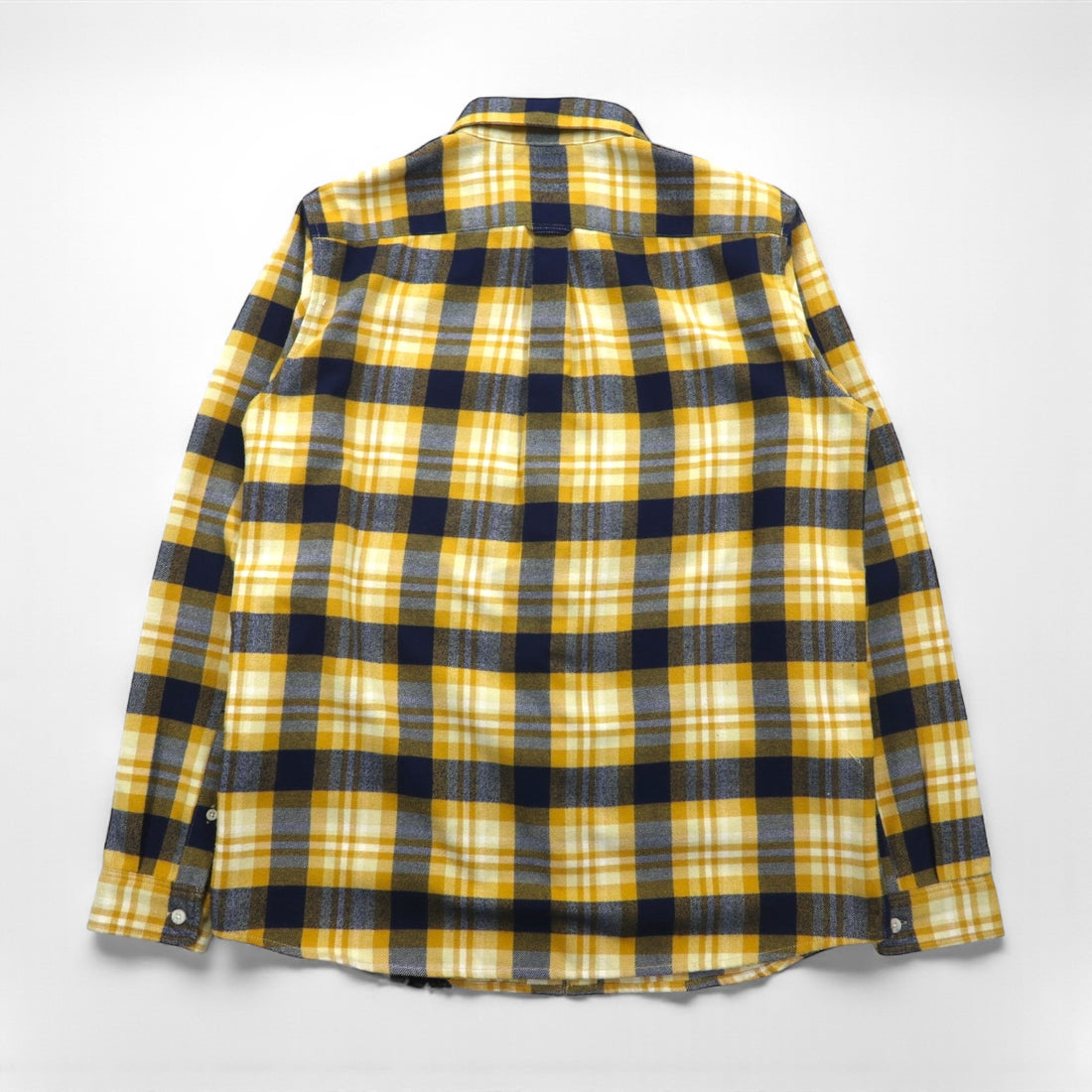 THE NORTH FACE サーモライトシャツ フランネルシャツ L イエロー チェック 胸ポケット NR61406
