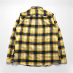 THE NORTH FACE Thermolite Flannel Shirt, Size L, Yellow Check, Chest Pocket, NR61406