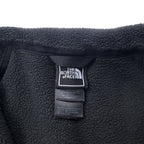 THE NORTH FACE Full Zip Fleece Jacket M Black Polyester One Point Logo Embroidery