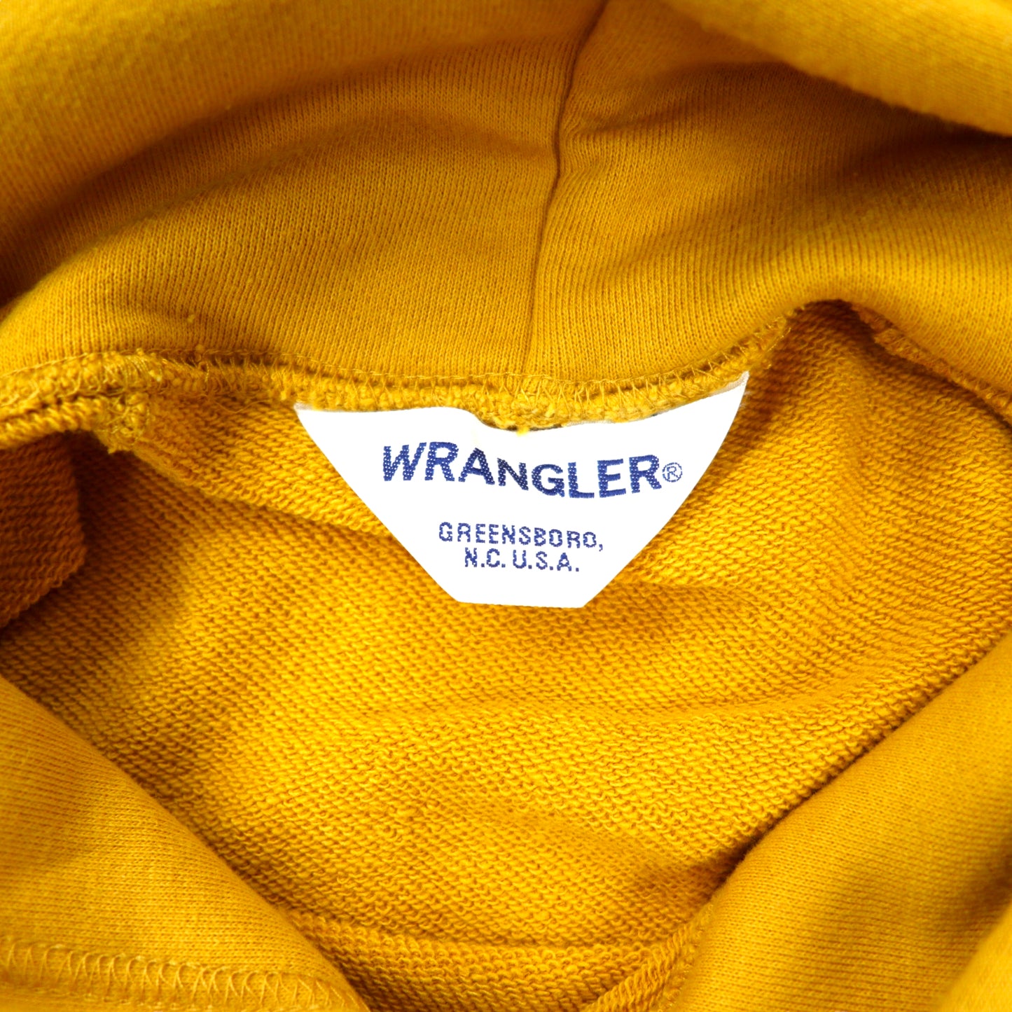WRANGLER ロゴプリントパーカー XL イエロー コットン ビッグサイズ