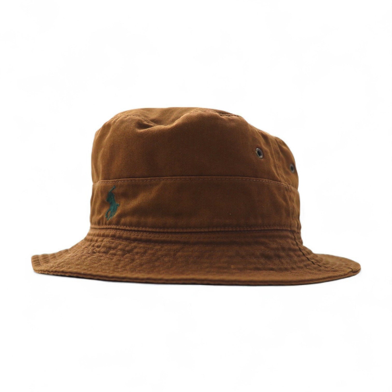 Polo by Ralph Lauren 90年代 バケットハット M ブラウン コットン スモールポニー刺繍