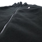 THE NORTH FACE Full Zip Fleece Jacket M Black Polyester One Point Logo Embroidery