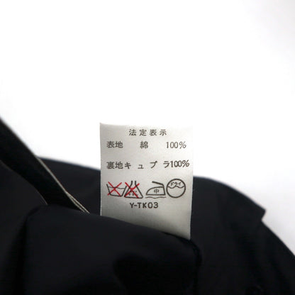 Christian Dior ハイウエスト ラップスカート M ブラック コットン アシンメトリー 252CKP12