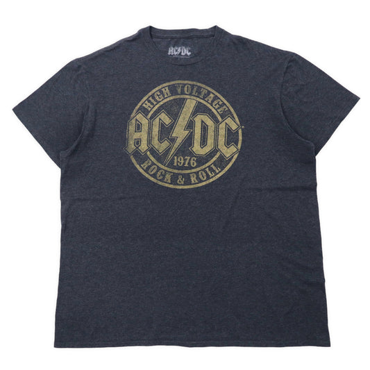 日本然リトテ-古着オンライン-AC/DC バンドTシャツ L グレー コットン HIGH VOLTAGE-AC/DC Band T-SHIRT L Gray Cotton High Voltage