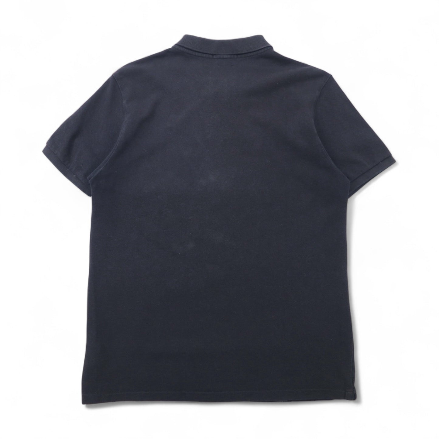 POLO RALPH LAUREN カスタムフィット ポロシャツ L ブラック コットン 鹿の子 スモールポニー刺繍