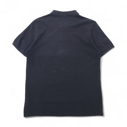 POLO RALPH LAUREN カスタムフィット ポロシャツ L ブラック コットン 鹿の子 スモールポニー刺繍