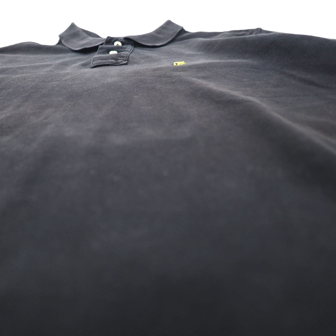 POLO RALPH LAUREN Custom Fit Polo Shirt, Size L, Black Cotton, Pique, Small Pony Embroidery
