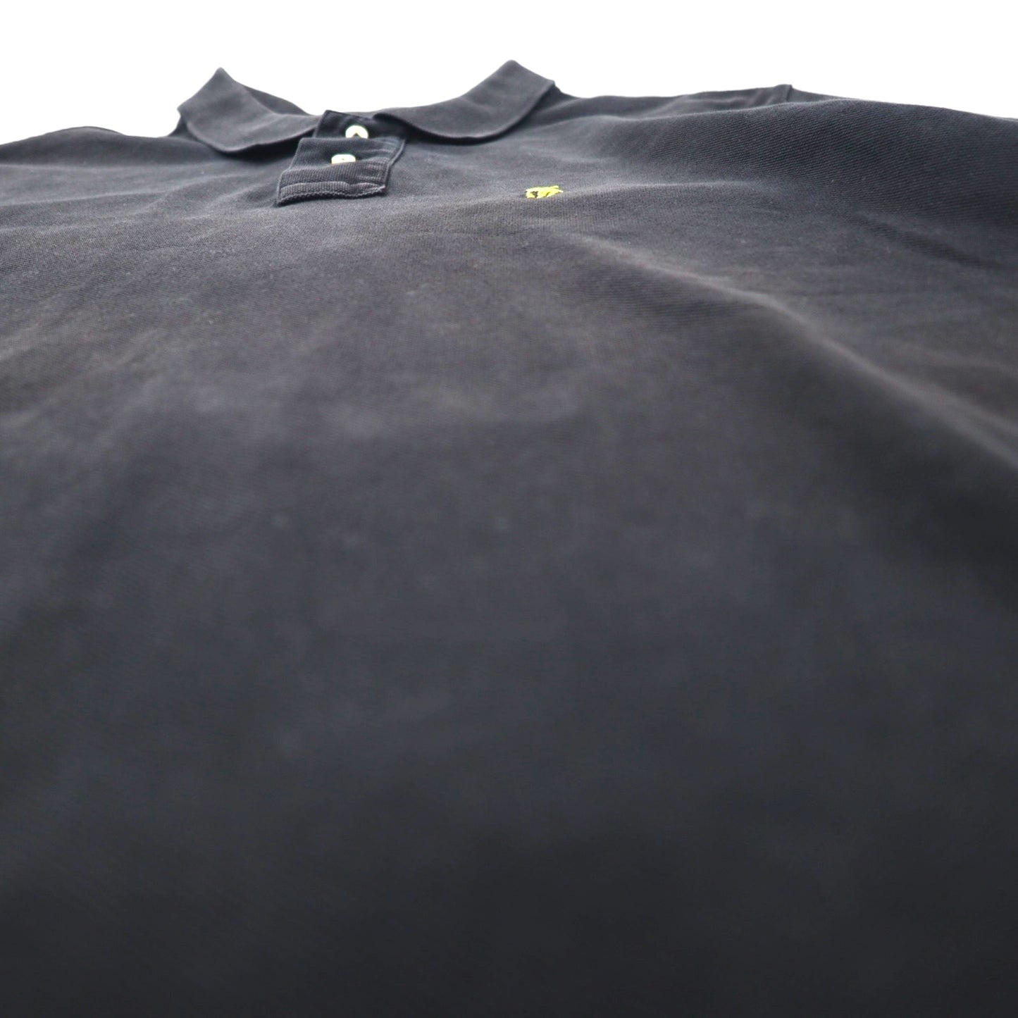 POLO RALPH LAUREN カスタムフィット ポロシャツ L ブラック コットン 鹿の子 スモールポニー刺繍