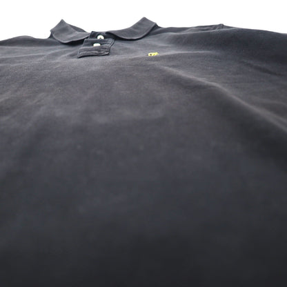 POLO RALPH LAUREN カスタムフィット ポロシャツ L ブラック コットン 鹿の子 スモールポニー刺繍