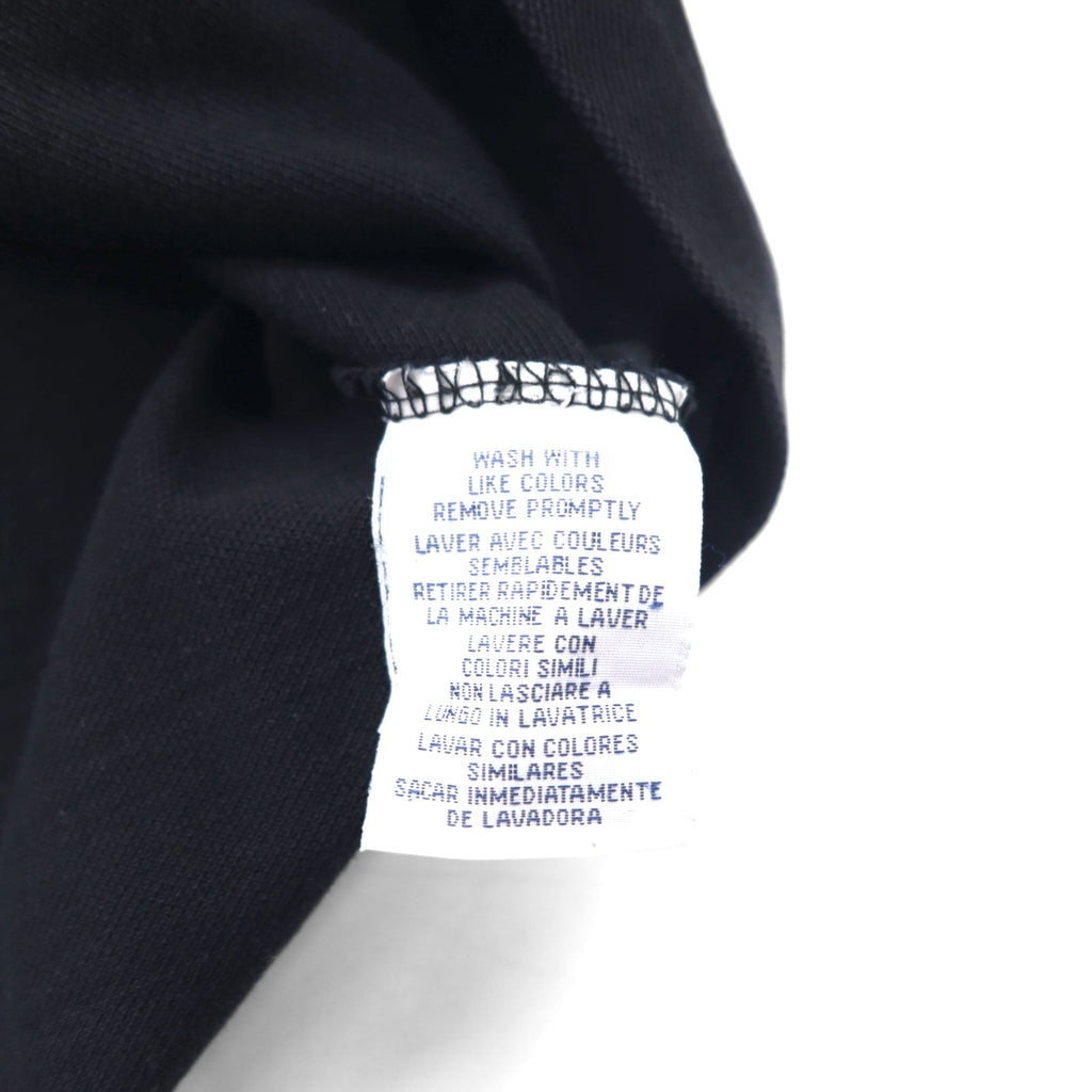 POLO RALPH LAUREN Custom Fit Polo Shirt, Size L, Black Cotton, Pique, Small Pony Embroidery