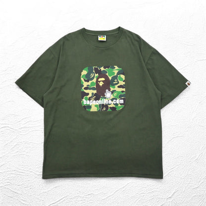 A BATHING APE カモフラ プリント Tシャツ 3XL カーキ bapeonline.com 001TEI251003M