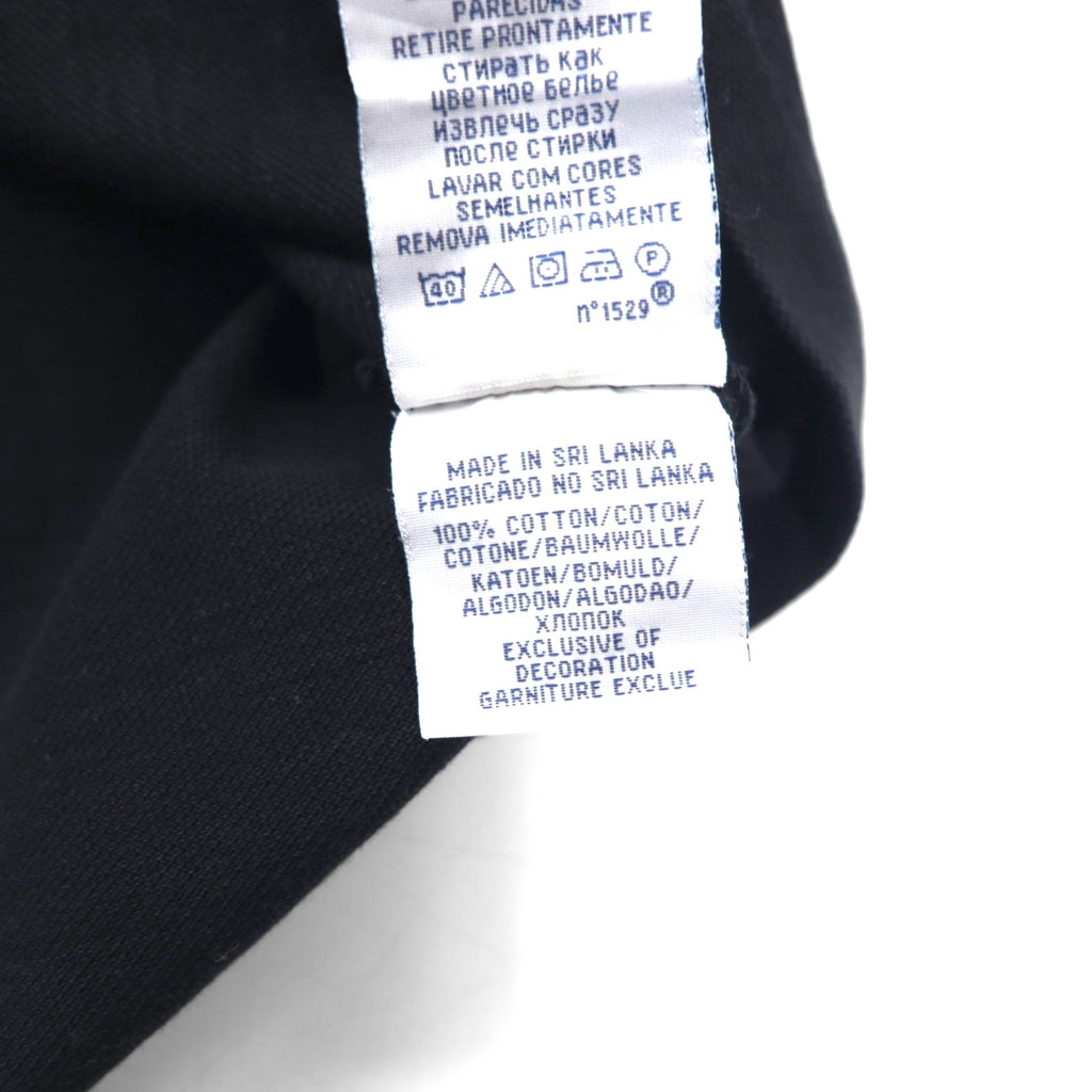 POLO RALPH LAUREN Custom Fit Polo Shirt, Size L, Black Cotton, Pique, Small Pony Embroidery