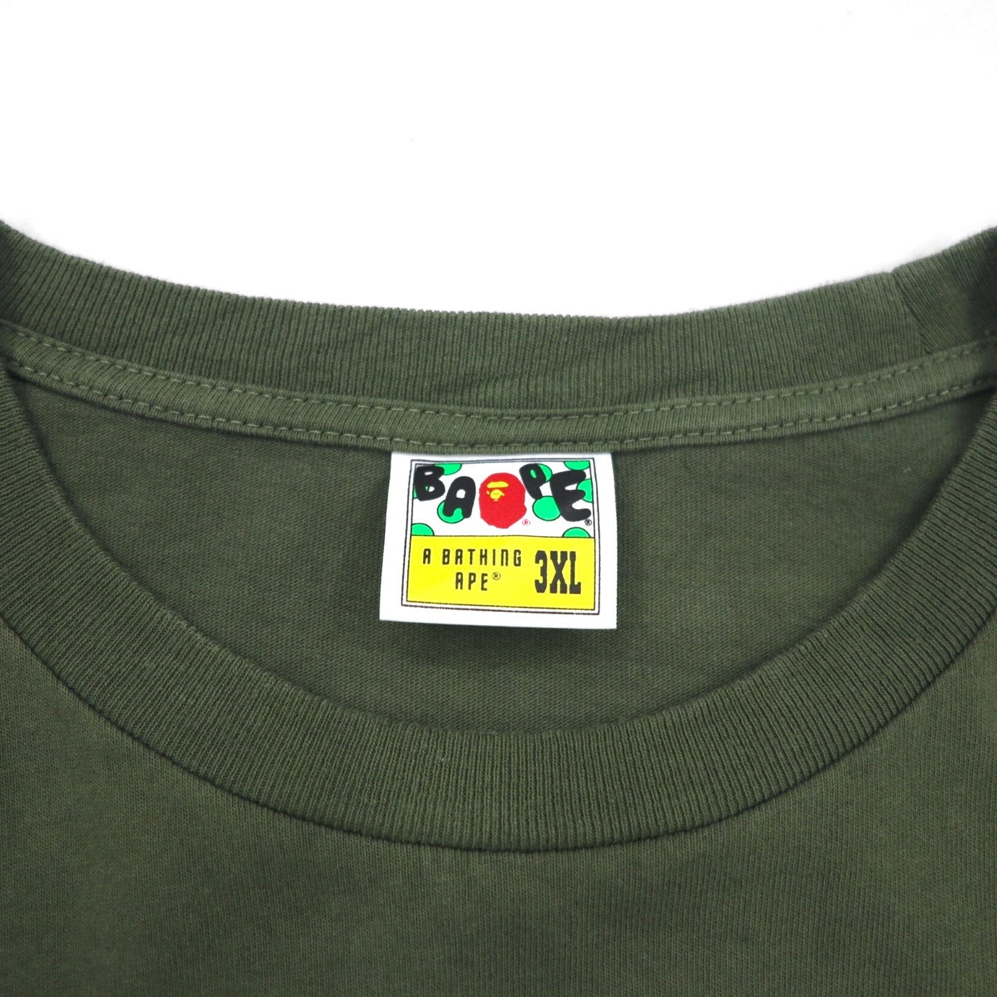 A BATHING APE カモフラ プリント Tシャツ 3XL カーキ bapeonline.com 001TEI251003M