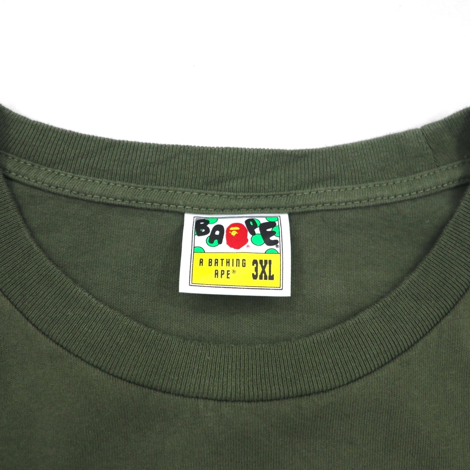 A BATHING APE カモフラ プリント Tシャツ 3XL カーキ bapeonline.com 001TEI251003M