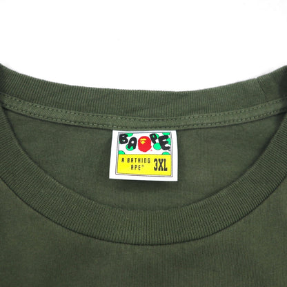 A BATHING APE カモフラ プリント Tシャツ 3XL カーキ bapeonline.com 001TEI251003M