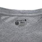 Carhartt ルーズフィット ロングスリーブ ポケット Tシャツ ロンT 3XL グレー LOOSE FIT HEAVYWEIGHT LONG-SLEEVE POCKET T-SHIRT K126