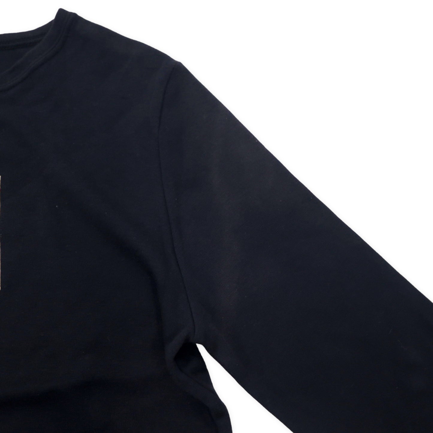 BURBERRY ノバチェック プリント ロングスリーブTシャツ L ブラック コットン ロゴ刺繍