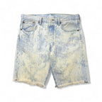 Levi's 501 Chemical Wash Cut-Off Short Denim Pants, Size L, Blue Cotton, Button Fly