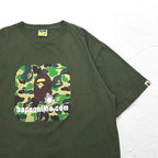 A BATHING APE カモフラ プリント Tシャツ 3XL カーキ bapeonline.com 001TEI251003M