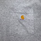 Carhartt ルーズフィット ロングスリーブ ポケット Tシャツ ロンT 3XL グレー LOOSE FIT HEAVYWEIGHT LONG-SLEEVE POCKET T-SHIRT K126