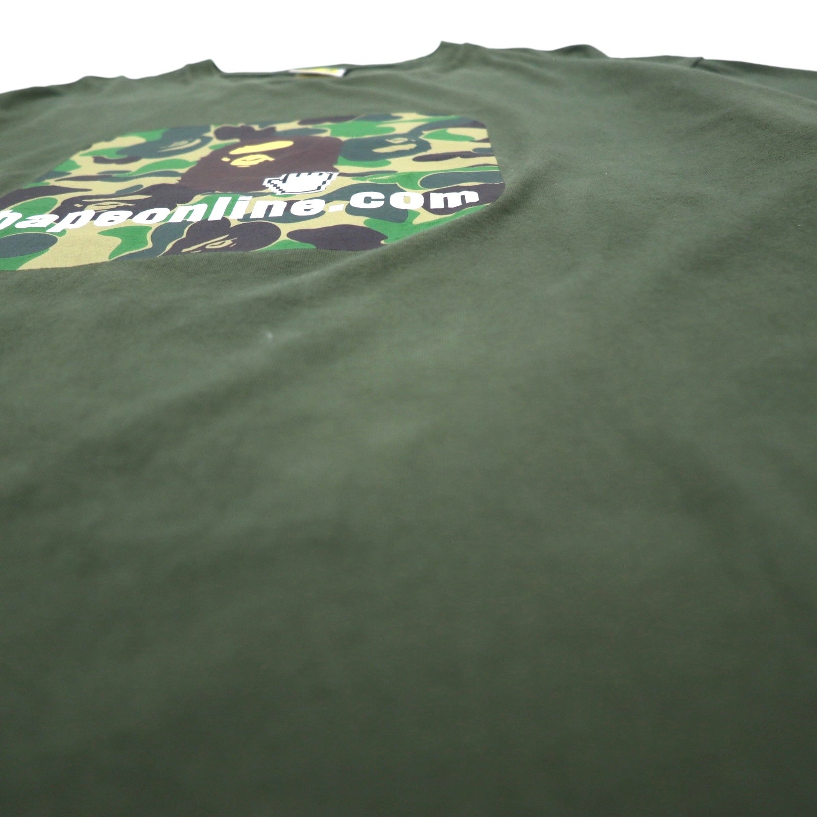 A BATHING APE カモフラ プリント Tシャツ 3XL カーキ bapeonline.com 001TEI251003M