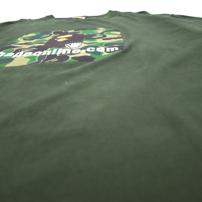 A BATHING APE カモフラ プリント Tシャツ 3XL カーキ bapeonline.com 001TEI251003M