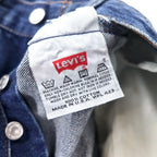 Levi's USA made 90s denim pants size 34 blue cotton button fly button back 521 501-0115