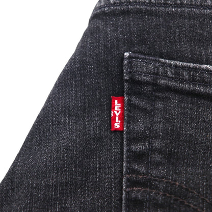Levi's PREMIUM 511 ビッグE スリムフィット ストレッチ デニムパンツ ジーンズ M ブラック レザーパッチ 04511-2402