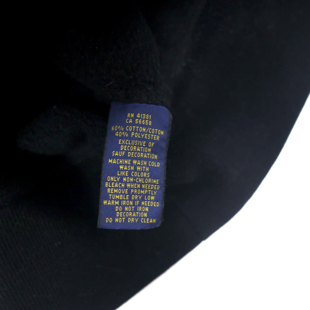 POLO RALPH LAUREN Pullover Hoodie M Black Cotton
