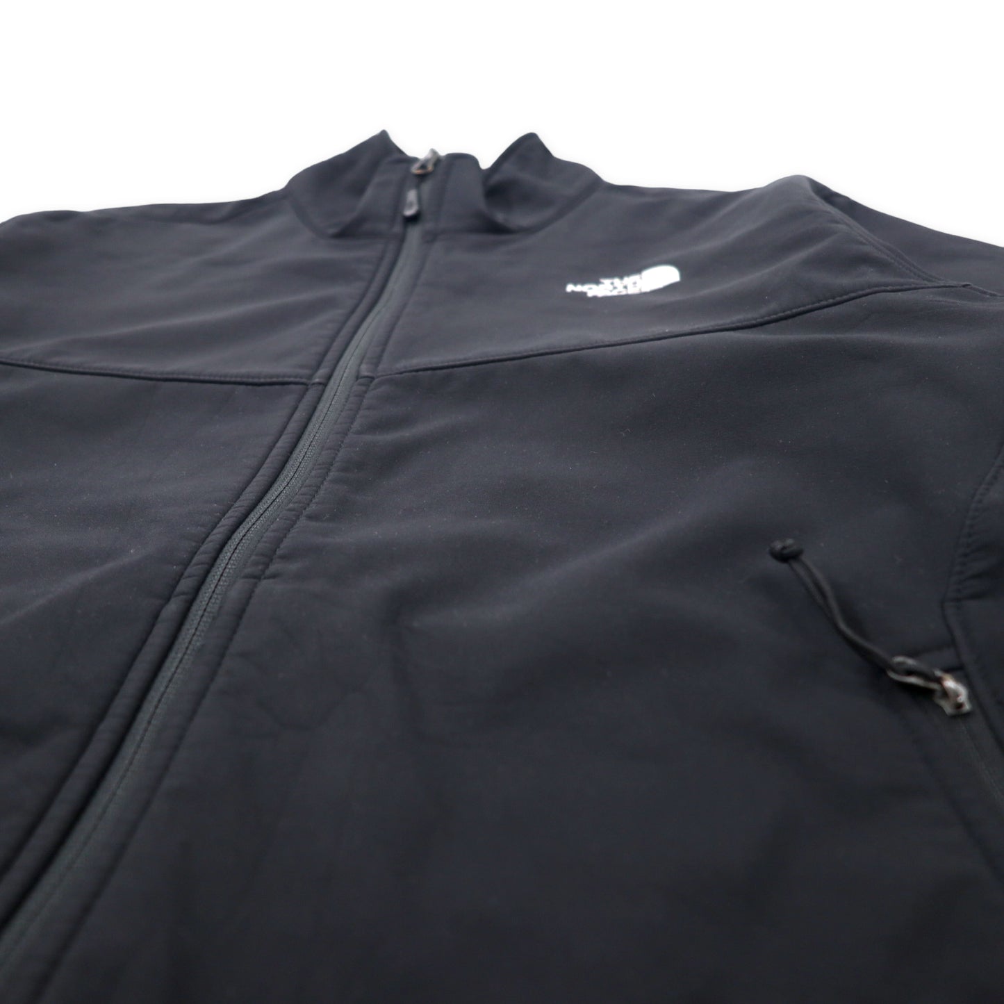 THE NORTH FACE ウィンドストッパー ソフトシェルジャケット L ブラック ポリエステル フリースライニング WIND STOPPER ロゴ刺繍