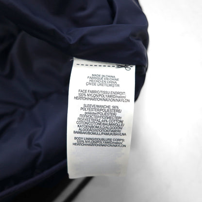 Polo Ralph Lauren Performance Quilted Down Jacket, Size M, Navy, Nylon Paneling, Ribbed Lines