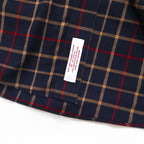 Brooks Brothers 346 Button-Down Shirt, Large, Navy, Check, Cotton, Big Size, Non-Iron