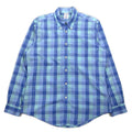 Brooks Brothers REGENT Button-down Shirt L Blue Check Cotton Non-Iron