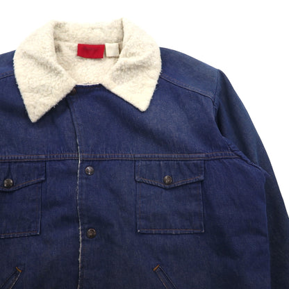 Dickies 80s Vintage Lunch Coat with Fleece Lining, Denim Jacket, XL, Indigo