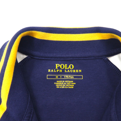 POLO RALPH LAUREN ウイングフット Pワッペン トラックジャケット スタジャン ジャージ M ネイビー コットン