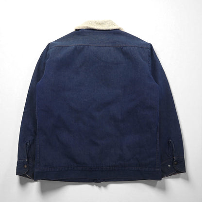 Dickies 80s Vintage Lunch Coat with Fleece Lining, Denim Jacket, XL, Indigo