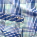 Brooks Brothers REGENT Button-down Shirt L Blue Check Cotton Non-Iron