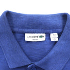 LACOSTE Slim Fit Polo Shirt L Blue Pique SLIM FIT One Point Logo FA10269 Made in Peru