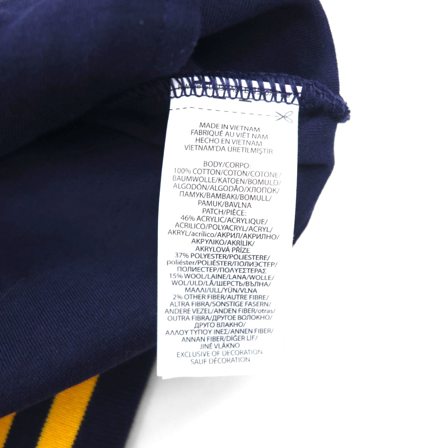 POLO RALPH LAUREN ウイングフット Pワッペン トラックジャケット スタジャン ジャージ M ネイビー コットン