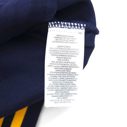 POLO RALPH LAUREN ウイングフット Pワッペン トラックジャケット スタジャン ジャージ M ネイビー コットン