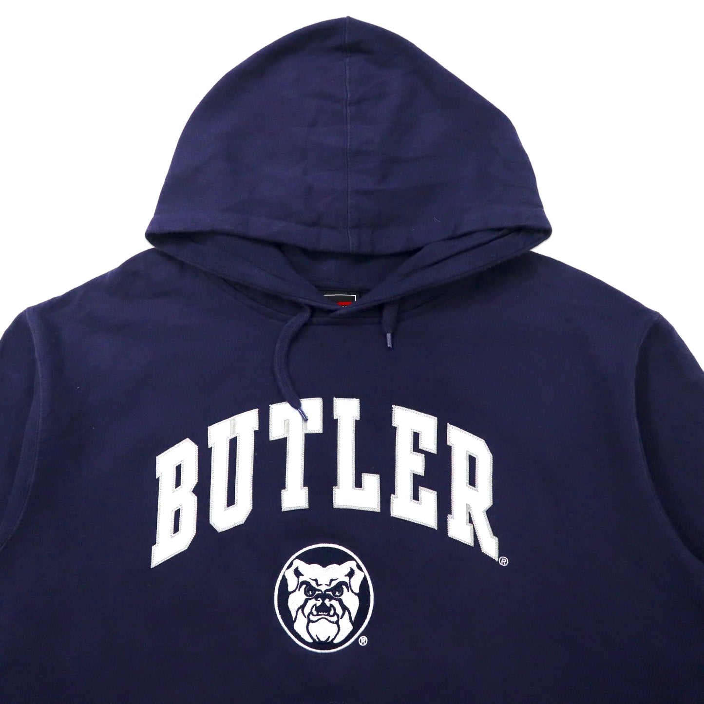 GENUINE STUFF ビッグサイズ カレッジパーカー XXL ネイビー コットン 裏起毛 BUTLER