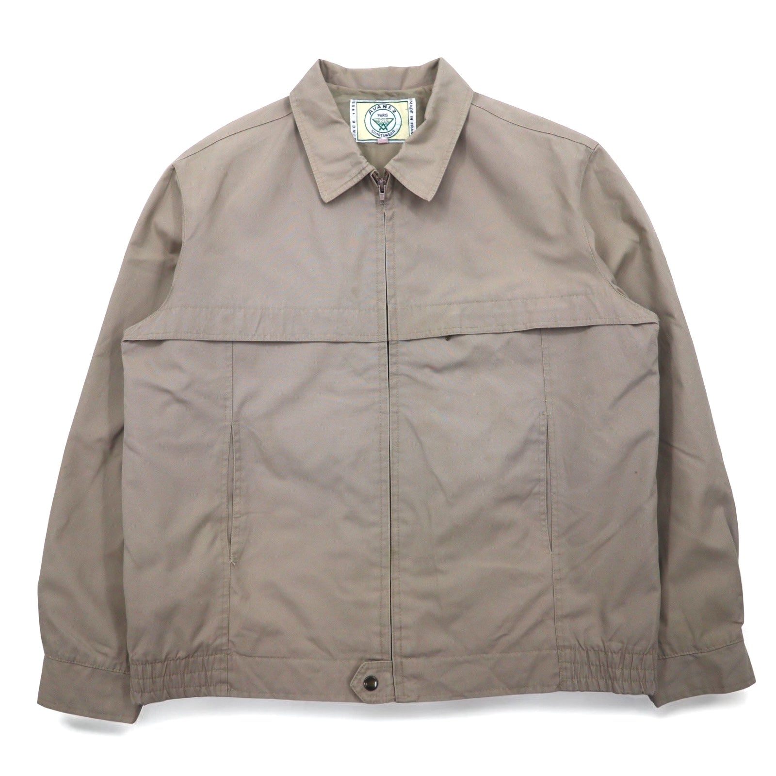 Vintage 80s Made in France Harrington Jacket AVANEZ SPORTSWEAR スウィングトップ ハリントンジャケット L ベージュ DMCジップ