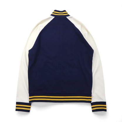 POLO RALPH LAUREN ウイングフット Pワッペン トラックジャケット スタジャン ジャージ M ネイビー コットン
