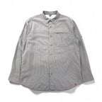 THE NORTH FACE Outdoor Mesh-Lined Polyester Shirt, Size L, Gray, Modal, Chest Pocket, AEVV